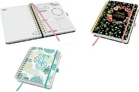 sigel Bullet Journal Buchkalender Jolie "Mint Inspiration" Blattgröße: 168 x 215 mm, Kalendarium: 1 Tag auf 2 Seiten, - 1 Stück (JP201)