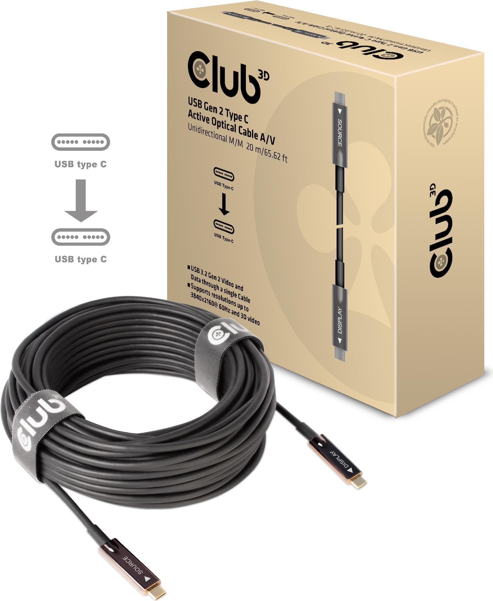 Club 3D USB-Kabel USB-C (M) bis USB-C (M) (CAC-1589)