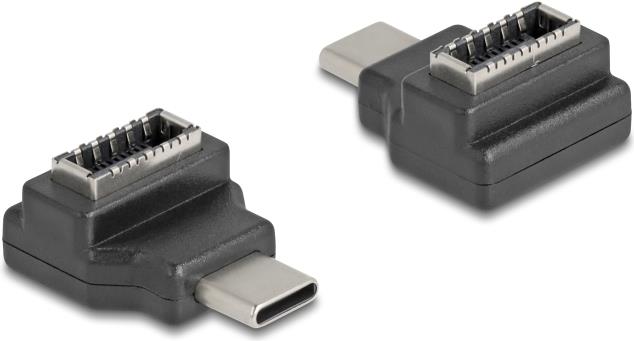 Delock Adapter USB 10 Gbps Type-C Stecker zu Typ-E Key A Buchse schwarz (67235)