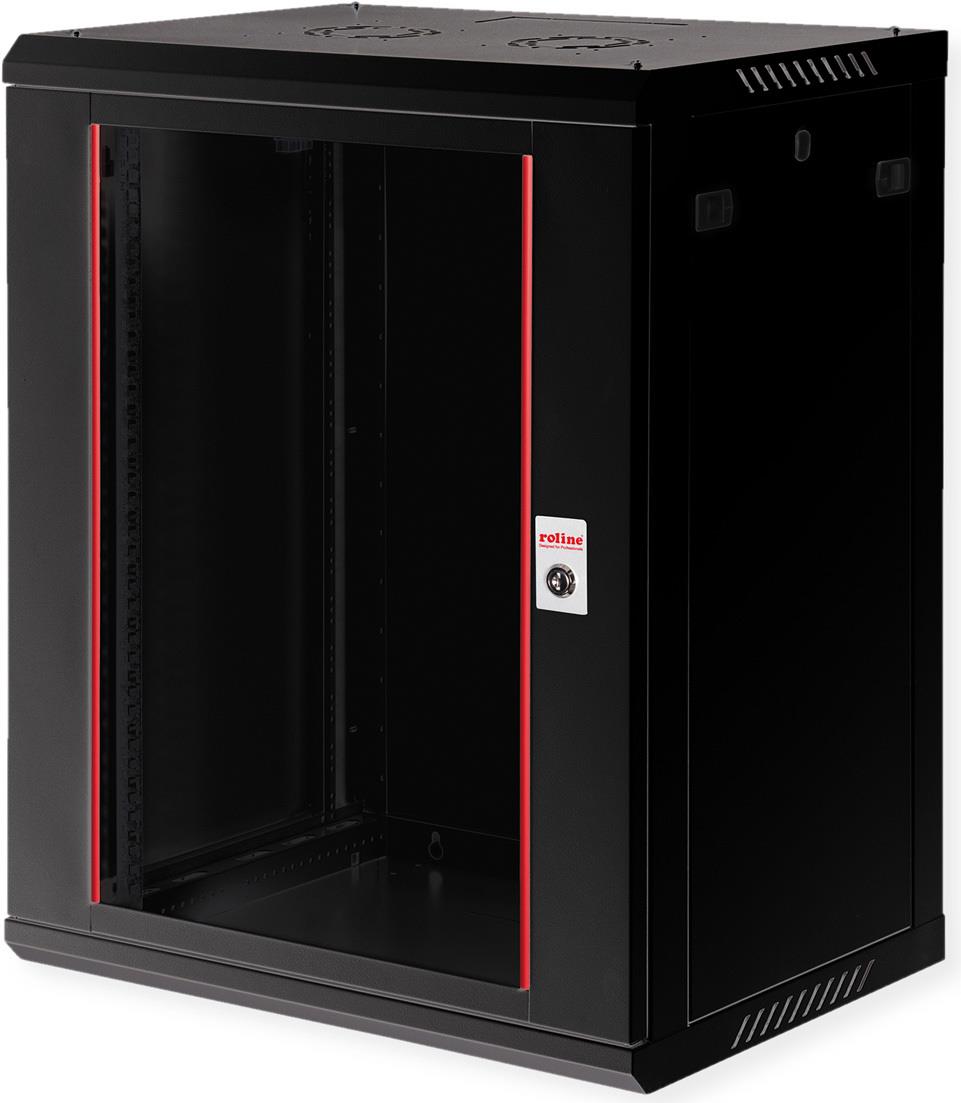 ROLINE 19 Zoll Wandgehäuse Basic Plus 600x450 BxT schwarz - Wandgehäuse (26.21.0286)