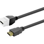 VivoLink Keystone White HDMI Female to Male (PROKEYHDMIFM2W)