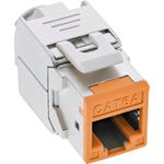 8er Pack Keystone RJ45 Buchse geschirmt Cat.6A orange (76207O)