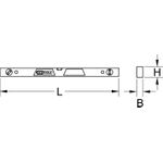 KS TOOLS Aluminiumprofil-Wasserwaage,magnetisch,600mm (204.5471)