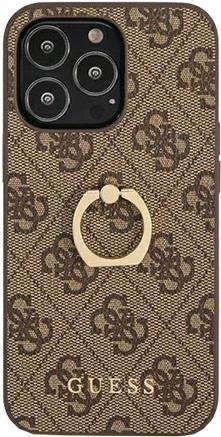 GUESS Hard Cover 4G Ring Case Brown, for iPhone 13 Pro Max, GUHCP13X4GMRBR (GUHCP13X4GMRBR)