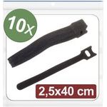 Quadrios 24CA319 Klettkabelbinder zum Bündeln Haft- und Flauschteil L x B 400 mm 25 (24CA319)