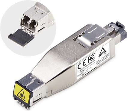 StarTech.com Gigabit Fiber to RJ45 Ethernet Media Converter, Micro Mini (D01ML55P-FIBER-MEDIA)