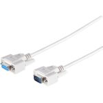 9 Pol Sub-D Kabel, vergossen, Länge: 5,0 m, Stecker-Kupplung (11004023)