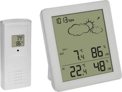 TFA Dostmann Funk-Wetterstation CLEAR 35.1168.02 Funk-Wetterstation Vorhersage für 12 bis 24 Stunden Anzahl Sensoren max. 3 (35.1168.02)