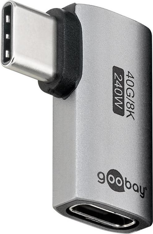 Goobay USB-C -Adapter horizontal 90° USB4 - -Stecker> -Buchse (74441)