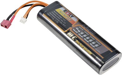 Reely Modellbau-Akkupack (LiIon) 7.4 V 5000 mAh Zellen-Zahl: 2 10 C Hardcase T-Stecksystem (RE-7856532)