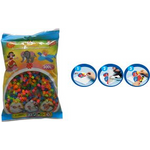 Hama Bügelperlen midi "Transparent-Neonmix", im Beutel Durchmesser Bügelperle midi: 5,0 mm - 1 Stück (201-80)