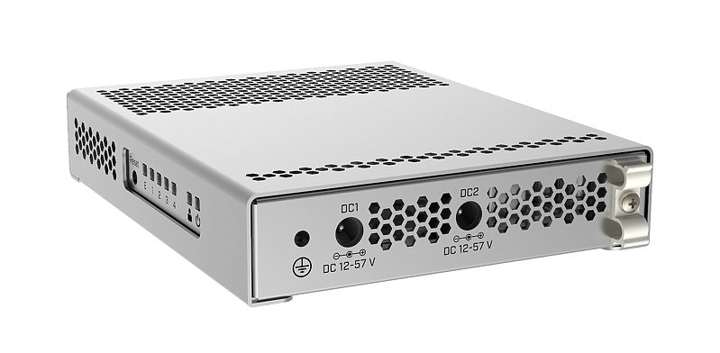 MikroTik CRS305-1G-4S+IN Managed Switch 4x SFP+ 1x RJ-45 PoE+ Weiß