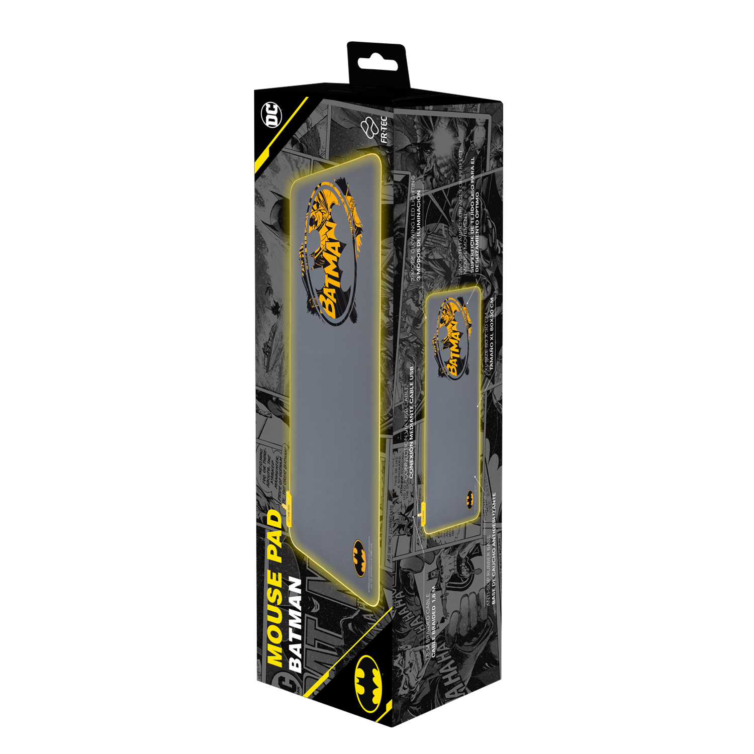 Blade Gaming Mauspad DC Batman PC Schwarz Grau Gelb
