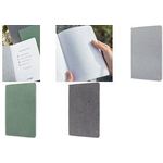 sigel Notizbuch Re-Up, DIN A5, liniert, hellgrau 140 x 200 mm, Softcover aus Kaffeebohnenschalen (RU101)