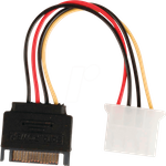 N CCGP73530VA015 Internes Netzkabel 15-pol SATA-Stecker> Molex-Buchse 0.15 (CCGP73530VA015)