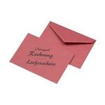 MAILmedia Briefumschlag C6 "Lieferschein/Rechnung", rot 75 g/qm, Naßklebung, Maße: 114 x 162 mm, innenliegende - 1 Stück (211072)