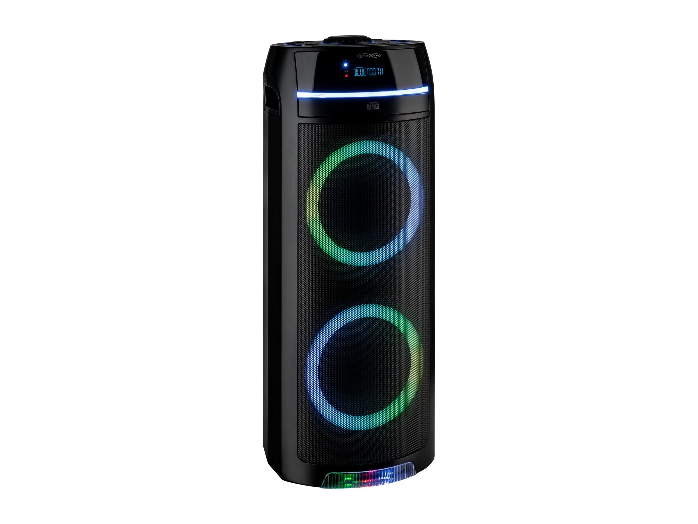 Reflexion PS10BTCD Party-Lautsprecher 480 W Bluetooth CD USB UKW AUX Mikrofon Schwarz
