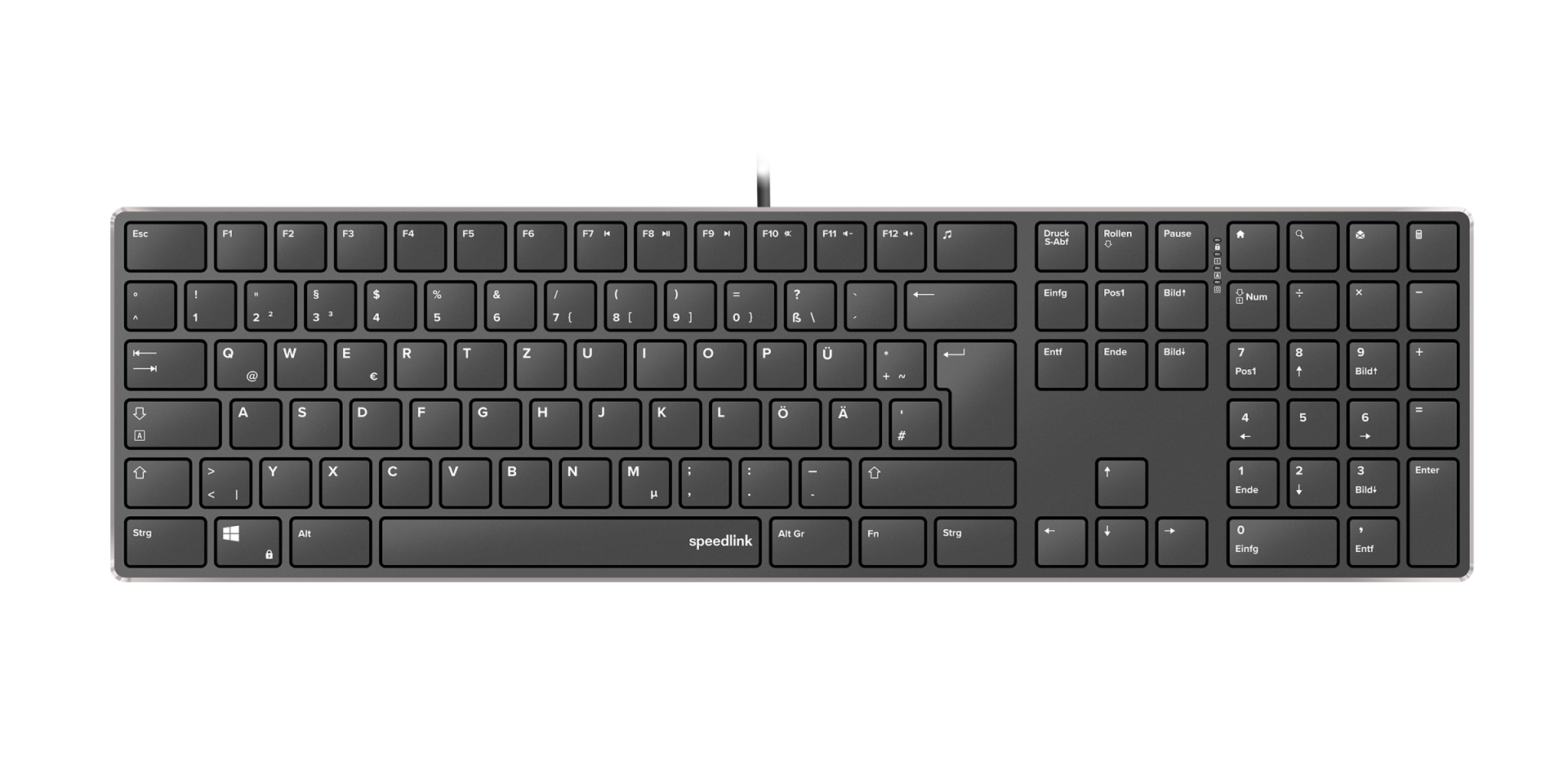 SPEEDLINK SL-640010-BK Tastatur USB Deutsch Schwarz