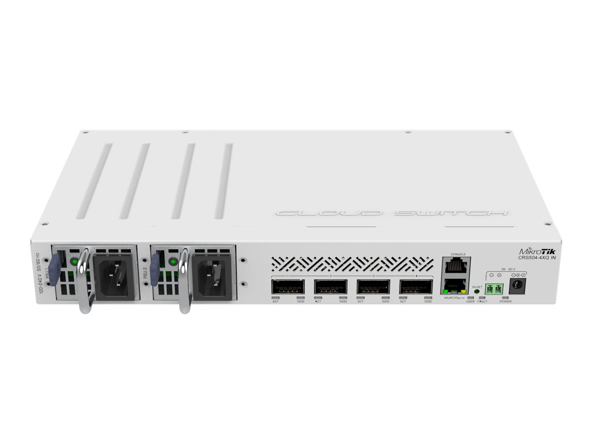 MikroTik CRS504-4XQ-IN Managed Switch 4x 100 Gbit/s QSFP28 Weiß