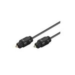 Wentronic Goobay Lichtwellenleiter, Schwarz, 2 m - Toslinkstecker > Toslinkstecker ø 2,2 mm (50447)