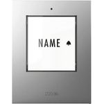 m-e modern-electronics 41302 Funkklingel Sender beleuchtet, mit Namensschild (41302)