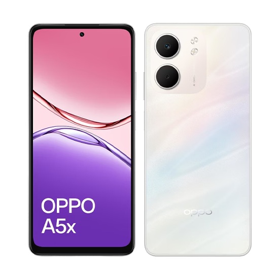 OPPO A5x 4G 4GB+128GB, 6,67-Zoll 90 Hz, 32-MP, 6000-mAh, Laser White  (OPPOA5X128WHT)