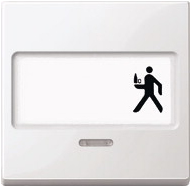 MERTEN Wippe mit Schriftfeld 434719 SysM Schriftfd. Kontr.fenster pw-gl 4347 434719 (434719)