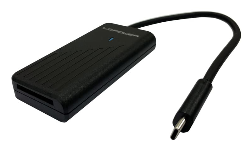 LC-Power LC-ADA-USB-SATA-NVME USB-C Adapter für NVMe M.2 SSD & 2,5"/3,5" SATA Schwarz