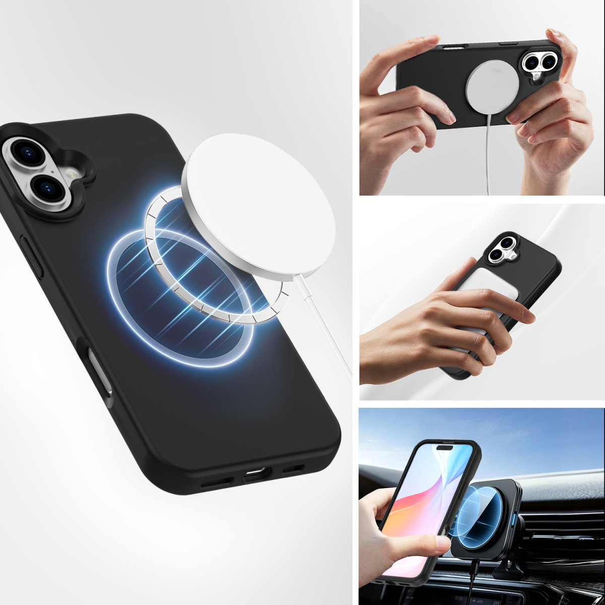 4smarts Silikon Case Cupertino für Apple iPhone 16 6,1" Schwarz