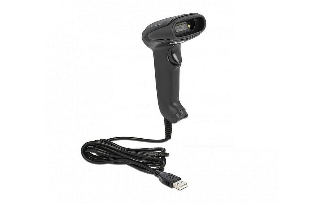 Delock Barcode-Scanner 90557 USB 1D/2D German Version 640 x 480 Pixel Schwarz