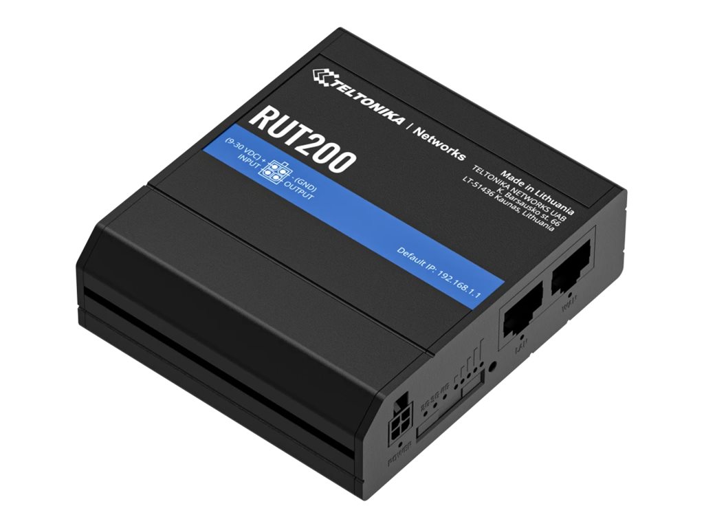 Teltonika RUT200 4G LTE Router 100 Mbps Schwarz