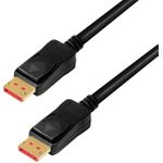 LogiLink CDV0100 DisplayPort Kabel DP/M to DP/M, 8K/60 Hz, amplifier, schwarz, 10m (CDV0100)