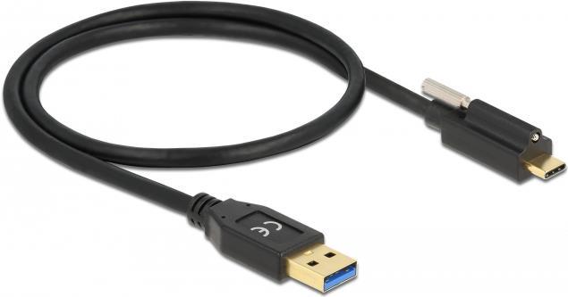 Delock USB-Kabel USB Typ A (M) bis USB-C (M) schraubbar (84025)