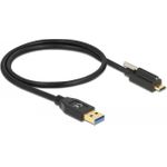 Delock USB-Kabel USB Typ A (M) bis USB-C (M) schraubbar (84025)