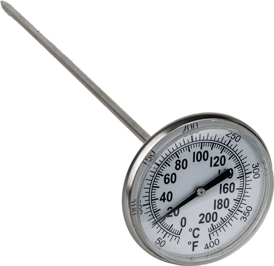 KS TOOLS Thermometer, 0-200°C/0-400°F, L =210mm (150.1963)