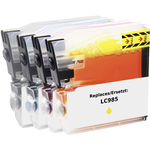 Renkforce Tinte Kombi-Pack ersetzt Brother LC-985 (LC985VALBPDR) Kompatibel Schwarz, Cyan, Magenta, Gelb RF-I-B-LC985BKCMY5PK RF-5718884 (RF-5718884)