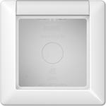 JUNG Aufputz-Kappe 1-fach AS581ANAWW AS500 85x85x47mm Schriftfeld aw AS581ANAWW (AS581ANAWW)