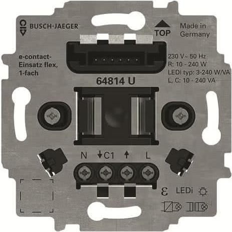 Busch-Jaeger E-Contact-Einsatz 1-fach 64814 U (2CKA006800A3047)