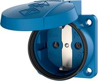 MENNEKES Elektrotechnik GmbH & Co. KG Anbaudose Schuko 16A 2polig+E 230V IP54 blau (11331)