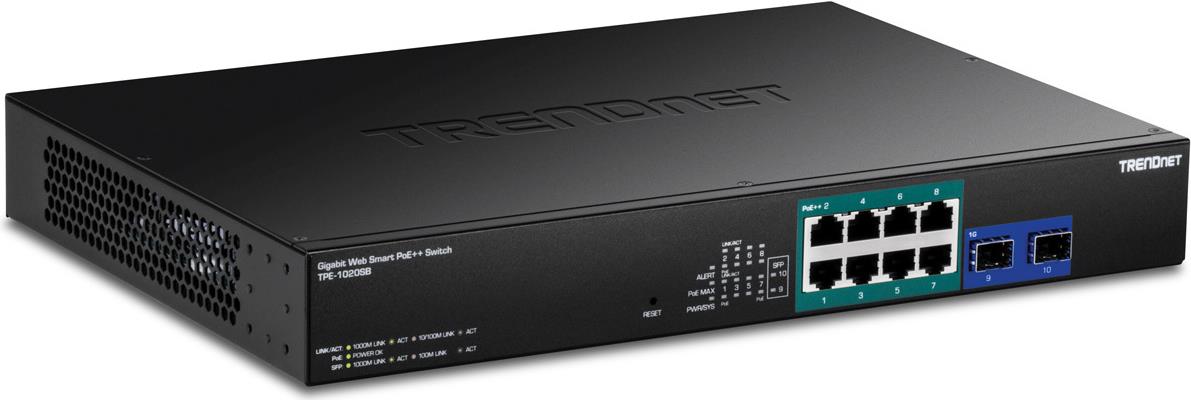 TRENDnet 10-PORT GIGABIT WEB SMART POE++ (TPE-1020SB)