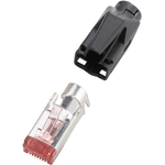 renkforce RJ45-Steckverbinder TM21 CAT 6, geschirmt Stecker, gerade Pole: 8P8C H9561.4-10 Schwarz H9561.4-10 10 St. (H9561.4-10)