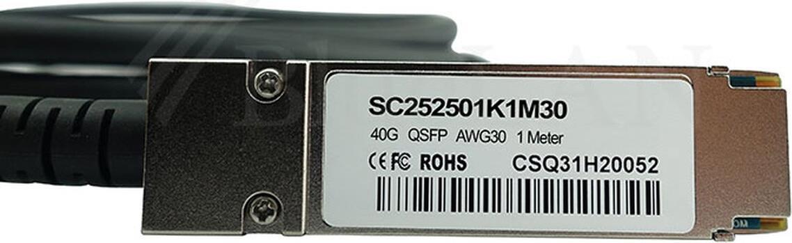 BlueOptics QTAPCABLE5M-BL InfiniBand-Kabel 5 m QSFP Schwarz (QTAPCABLE5M-BL)