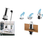 LOGILINK Steckdoseneinheit Pop-Up, 3-fach, Schutzkontakt (LPS235A)