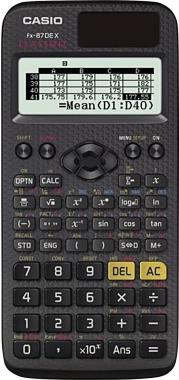 CASIO Schulrechner FX87DEX 12stellig Solar/Batterie schwarz (FX87DEX)