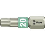 Wera TORX® Edelstahl Bits 25 mm 05 071034 001 T 20 6,3 mm (1/4") Sechskant DIN 3126-C 6,3, ISO (05 071034 001)