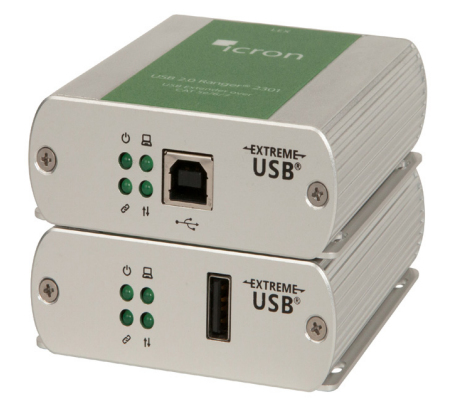 Icron USB 2.0 Ranger 2301 KVM-Extender-Set (Sender und Empfänger) 100 m Grau