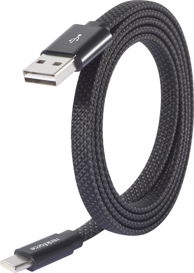 Renkforce USB-Kabel USB 2.0 USB-A Stecker USB-C Stecker Schwarz mit magnetischer (RF-6872046)