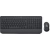 Logitech Signature MK650 for Business - Tastatur-und-Maus-Set - kabellos - 2,4 GHz, Bluetooth LE - QWERTZ - Deutsch - Graphite (920-010994)