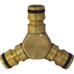 C.K. Dreiwege-Anschlussstück Steckkupplung Messing G7907Y (G7907Y)