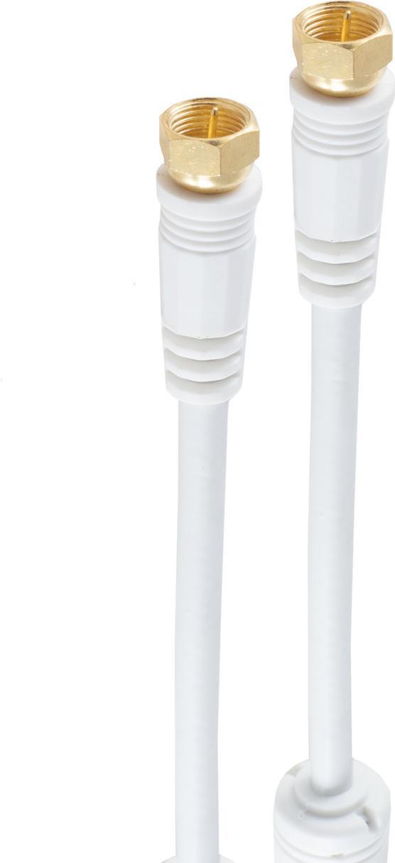 shiverpeaks BS80305 Koaxialkabel 5 m F Weiß (BS80305)
